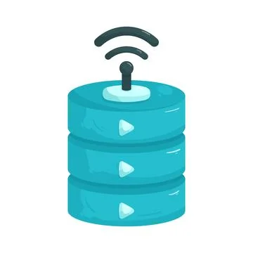 Streaming media server Illustrazione stock