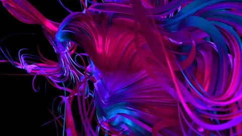 Streaming Multicolor Waves Abstract Background Stock Illustration