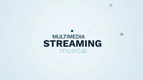 Streaming multimedia musical technology media netflix mobile radio tune cloud Vídeo Stock 103704929