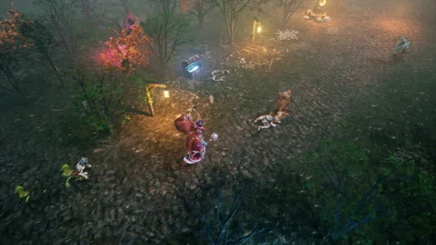Streaming the multiplayer online battle arena computer game competition Stock Footage 292644594