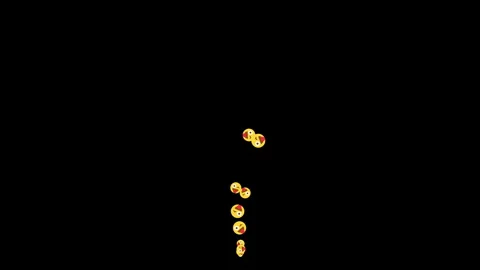 Streaming Reaction Emojis Floating Up Live Effect Loop. 库存影片 336483499