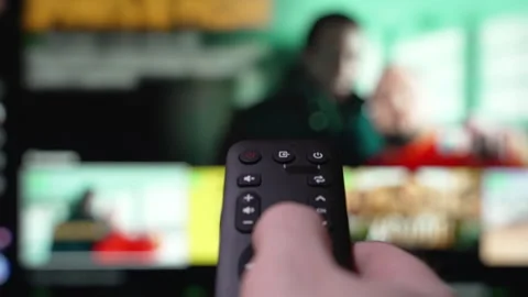 Streaming Service on a Smart TV Stock Footage 280746777