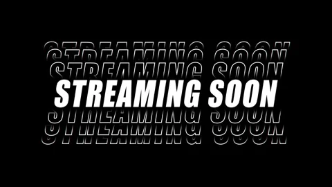 Streaming soon text animation loop with glitch effect, broadcast, online content Stock Footage 337619036