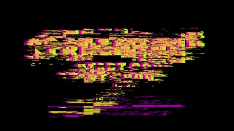Streaming Start Soon neon pixel text animation with glitch effect, loading bar Stock Footage 340516061