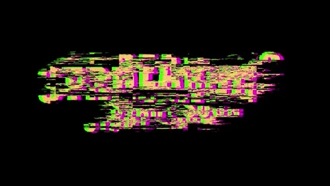 Streaming start soon text animation loop with retro pixel art, glitch effect Stock Footage 336548143