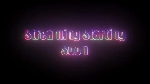 Streaming Starting Soon Text Animation Stock Footage 324811347