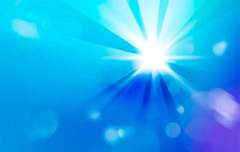 Streaming sunlight Stock Illustration