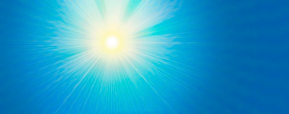 Streaming sunlight Stock Illustration