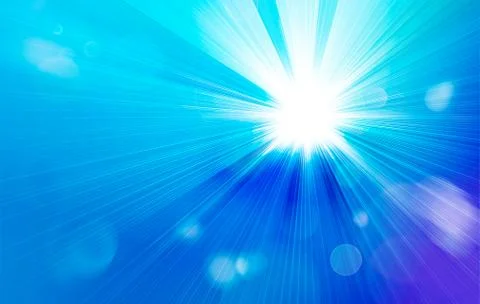 Streaming sunlight illustration Stock Illustration