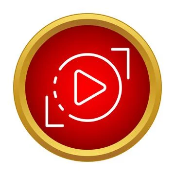 Streaming video play button multimedia icon Illustrazione stock