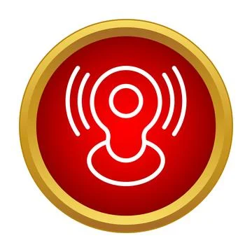 Streaming webcam online icon simple flat style Stock Illustration