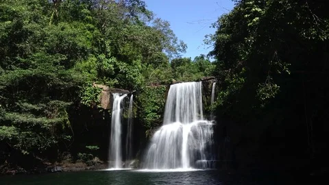 Streamlet flowing time lapse shot Stock Footage 83373587