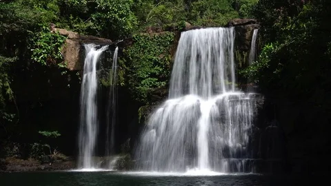 Streamlet flowing time lapse shot Stock Footage 83374879