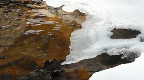 Streamlet an spring Stock Footage 22225945