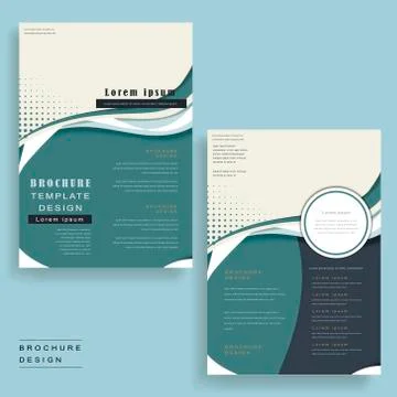 Streamline design brochure Stock Illustration