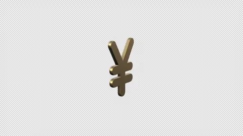 Streamline Finance Tutorials with Animated Yen Currency Icons Stock Footage 274857026