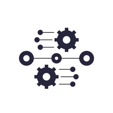 Streamline process icon, vector design 스톡 일러스트