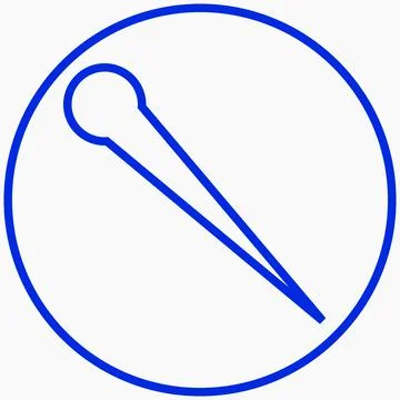 Streamlined Laser Beam isolated minimal single flat linear icon Stock Illustration