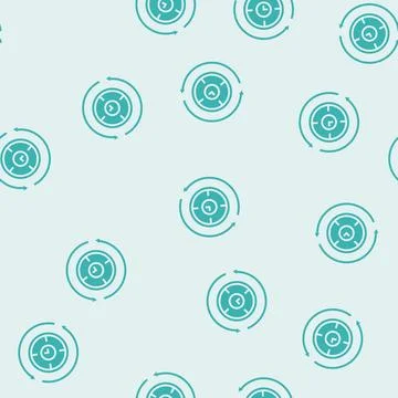 Streamlining business process glyph seamless pattern Illustrazione stock