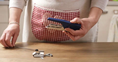 Streamlining Kitchen Workflows: The Benefits of Stapler Use for Home Cooks Stock Footage 235388285