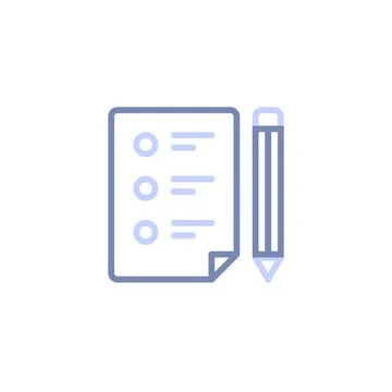 Streamlining Tasks with a Document List Todo System Stock Illustration