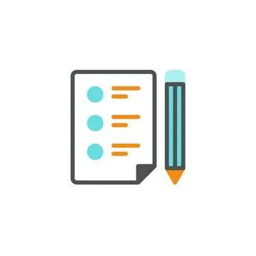 Streamlining Tasks with a Document List Todo System Stock Illustration