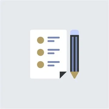 Streamlining Tasks with a Document List Todo System Stock Illustration
