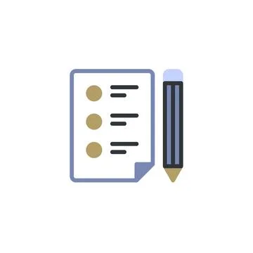 Streamlining Tasks with a Document List Todo System Stock Illustration