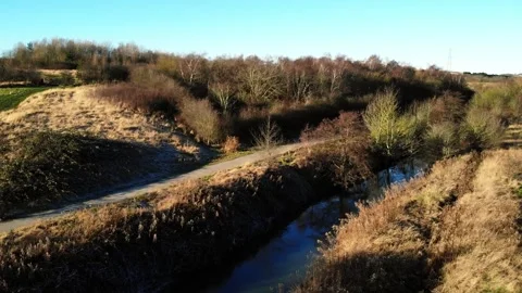 Streams and pathways landscape Stock Footage 307908702
