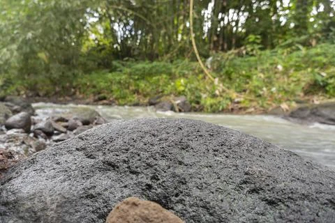 Streams And Rocks Background Suitable For Product Display Templates. Stock Photos