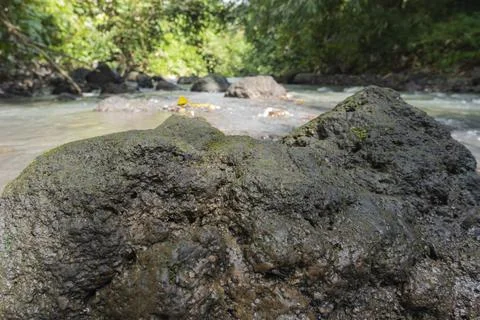 Streams And Rocks Background Suitable For Product Display Templates. Stock Photos