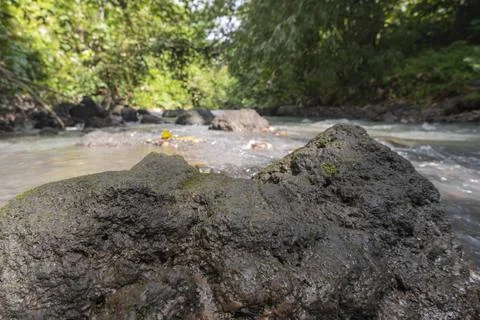 Streams And Rocks Background Suitable For Product Display Templates. Stock Photos
