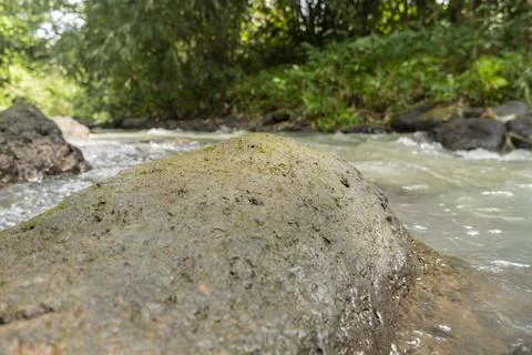 Streams And Rocks Background Suitable For Product Display Templates. Stock Photos