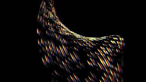 Streams of colorful digital data. Abstract connectivity or energy concept. 3D Stock Illustration