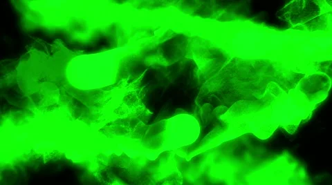 Streams of green particles in different directions, 3D animation, looping Video stock 65000325