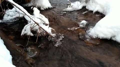 Streams of icy water 스톡 동영상 85069752