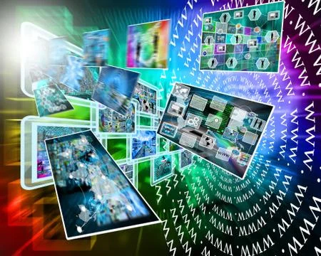 Streams 스톡 일러스트