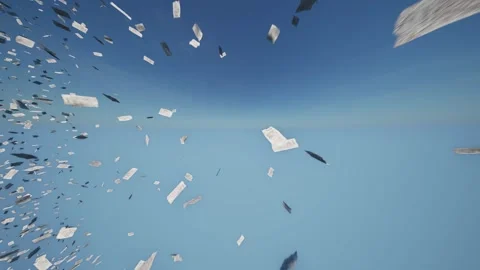 Streams of letters come from all directions and take up all the available space. Stock Footage 288453959