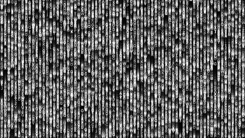 Streams of letters - matrix effect Stock Footage 102619880