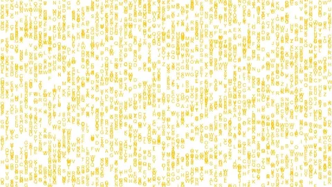 Streams of letters - matrix effect Stock Footage 102620448