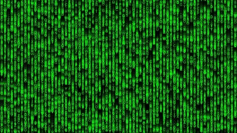 Streams of letters - matrix effect Stock Footage 102620713