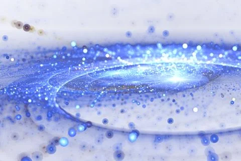 Streams of light abstract fractal pattern Stock Illustration