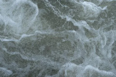The streams make the bubbles look beautiful, Bubbles on the water, Surface .. 库存照片