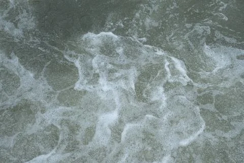 The streams make the bubbles look beautiful, Bubbles on the water, Surface .. Stock Photos