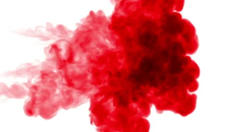 streams of red ink spread in the water o... | Stock Video | Pond5