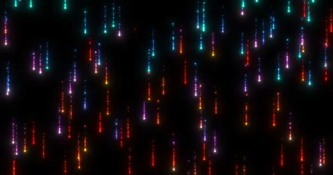 Streams of sinking sparkling colored particles 1 Stock Footage 305591980