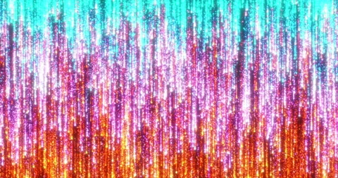 Streams of sinking sparkling colored particles 1 Stock Footage 305937679