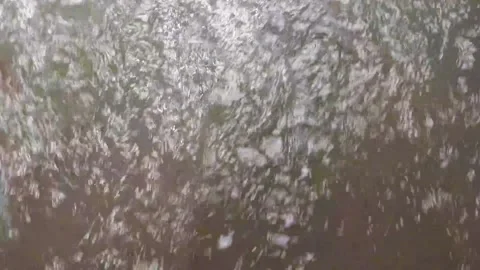 Streams of water and close-up with clean forest stream, WATER on a rain seaso Stock Footage 139854795