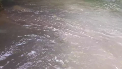 Streams of water and close-up with clean forest stream, WATER on a rain. Stock Footage 139854955