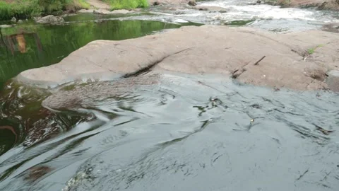 Streams of water waterfall north stream.slow motion 스톡 동영상 158776593